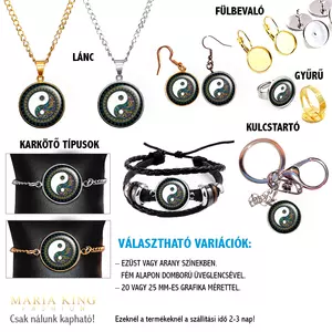 Yin Yang -Élvezd-az-életet-medál-lánccal-vagy-választható-karkötőre-fülbevalóra-kulcstartóra-medál-lánccal-vagy-választható-karkötőre-fülbevalóra-kulcstartóra