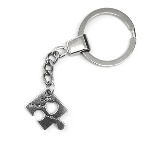 Kép 1/2 - legjobb-barátok-puzzle-medál-kulcstartó
