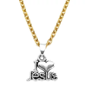 Kép 3/6 - I Love Jesus-medál-választható-láncra-vagy-karkötőre