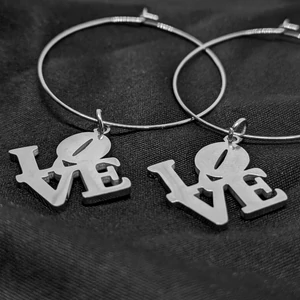 Kép 2/2 - love-karika-fülbevaló