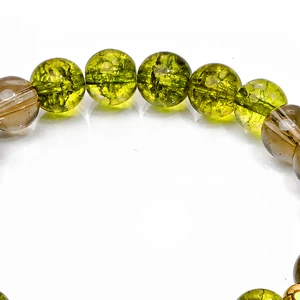Kép 4/7 - peridot-füstkvarc-és-arany-angyal-aura-ásvány-karkötő-több-méretben