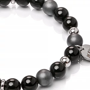 Kép 9/9 - True Silver Love – Páros ásvány karkötő Szív és Kulcs charmmal vagy anélkül, dobozban