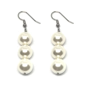 Kép 6/8 - White Sparkle – Gyöngy exkluzív ékszerszett (nyaklánc + karkötő + fülbevaló) dobozban