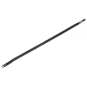 Kép 2/2 - akzent-fekete-hangsulyos-acel-karkoto-21-cm-ajandekdobozzal