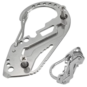 Kép 1/3 - Multitool-karabíner-túlélő-kulcstartó-palacknyitó-és-csavarhúzó-egyben