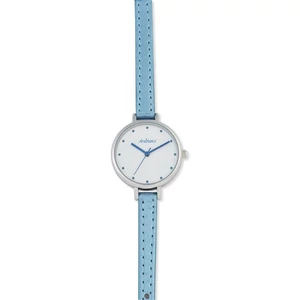 Kép 1/3 - Arabians női óra vékony bőr szíjjal, kék (33 MM) - dobozban