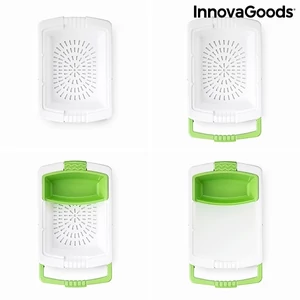 Kép 8/9 - 3:1-ben vágódeszka tálcával, tartállyal és ürítővel (InnovaGoods), VIDEÓBEMUTATÓVAL!