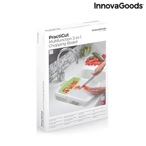 Kép 9/9 - 3:1-ben vágódeszka tálcával, tartállyal és ürítővel (InnovaGoods), VIDEÓBEMUTATÓVAL!