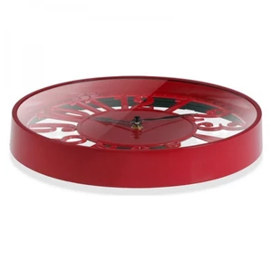 Kép 2/3 - MK-dekor-áttört-piros-falióra-30-CM-műanyag