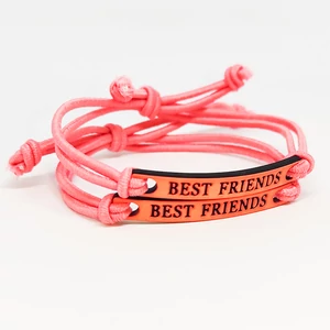 Kép 3/3 - best-friends-legjobb-baratok-paros-szovet-karkoto-zöld