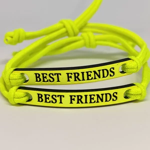 Kép 4/4 - best-friends-legjobb-baratok-paros-szovet-karkoto-sárga