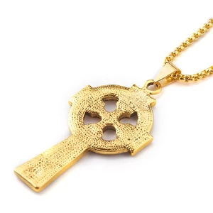 Kép 3/5 - Antik-hatású-kereszt-medal-nyaklanccal-60-cm