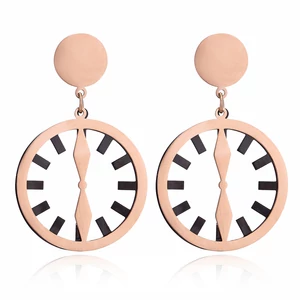 Kép 1/5 - Nemesacél-óra-fülbevaló, rose gold