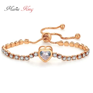 Kép 1/4 - kristalyokkal-kirakott-karkoto-sziv-disszel-rose-gold-szinu-allithato-meret