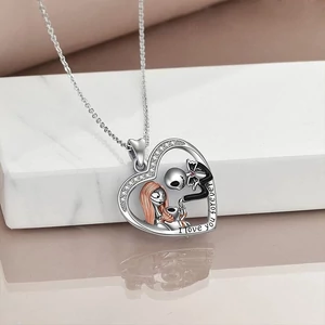 Kép 2/5 - i-love-you-forever-punk-rock-sziv-medal-lanccal