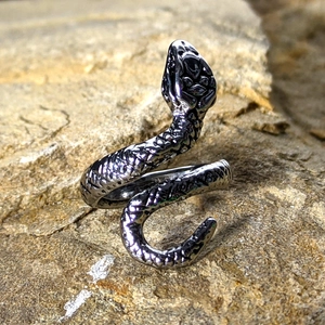 Retró kígyós állítható méretű gyűrű II.