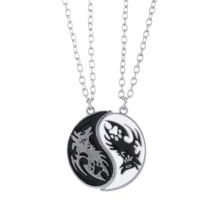 Kép 1/5 - yin-yang-sarkanyos-paros-nyaklanc