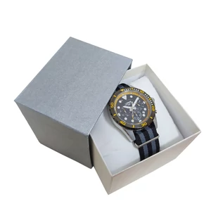 Kép 3/4 - LORUS eredeti, extravagáns, luxus szövetszíjas, vízálló férfi chronograph karóra (43 MM) dobozzal (10 ATM)
