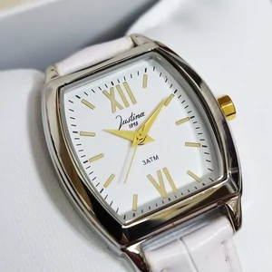Kép 4/5 - justina-1898-elegans-cseppallo-kis-szamlapos-noi-karora-bor-szijjal-24-mm