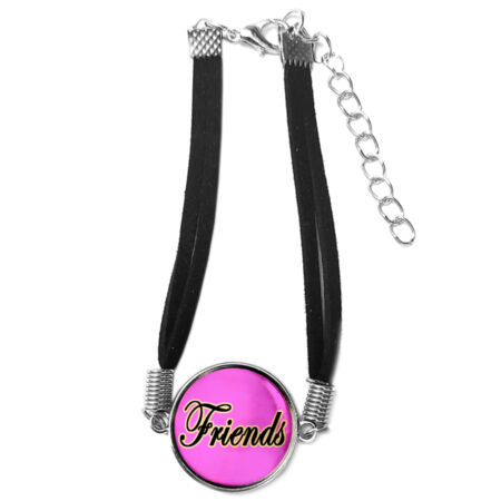 Uniszex-állítható-friends-barátok-feliratos-karkötő