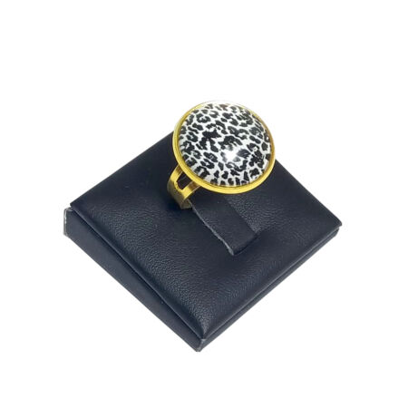 Leopárd-fekete-üveglencsés-gyűrű-választható-arany-és-ezüst-színben