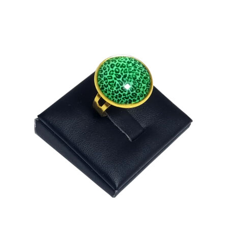 Leopárd-zöld-üveglencsés-gyűrű-választható-arany-és-ezüst-színben