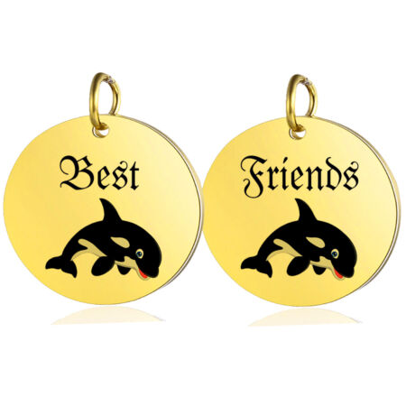 Best-Friends-delfines-páros-best-friends-medál-lánccal-vagy-kulcstartó