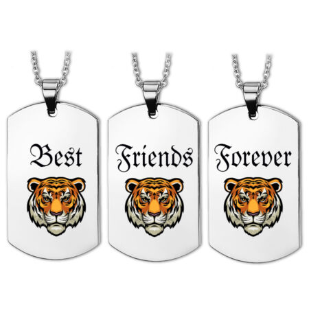 Best-Friends-tigrises-hármas-dögcédula-medál-lánccal-vagy-kulcstartó