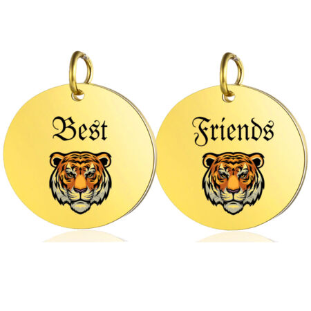 Best-Friends-tigrises-páros-medál-lánccal-vagy-kulcstartó