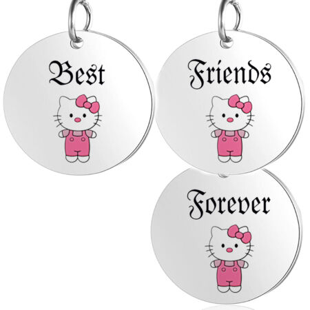 Best-Friends-Hello-Kitty-hármas-medál-lánccal-vagy-kulcstartó