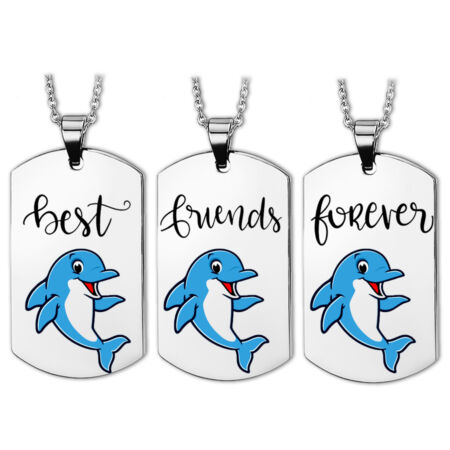Best-friends-forever-delfines-hármas-dögcédula-lánccal-vagy-kulcstartó