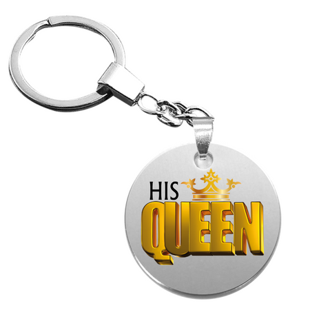 His-queen-kulcstartó
