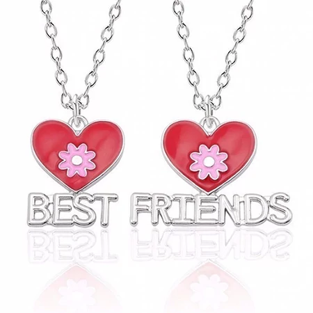 Best friends szívmedál és lánc