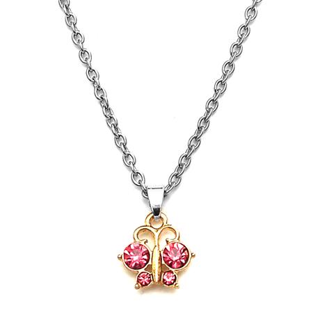 pink-kristálypillangós-medál-lánccal