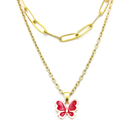 dupla-arany-színű-nyaklánc-pillangó-medállal