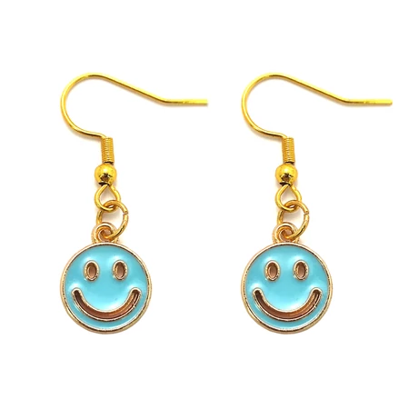kék-smiley-fülbevaló