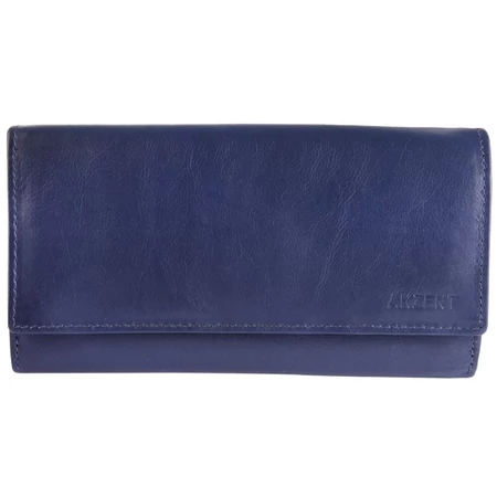 akzent-penztarca-valodi-bor-noi-kek-18x10-cm