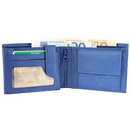Excellanc-pénztárca-valódi-bőrből-12x10-cm-kék