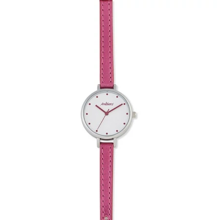 Arabians női óra vékony bőr szíjjal, pink (33 MM) - dobozban
