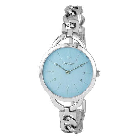 ARABIANS acélszíjas elegáns női karóra ezüst színű számlappal, (33 MM) - saját márkás igényes dobozban