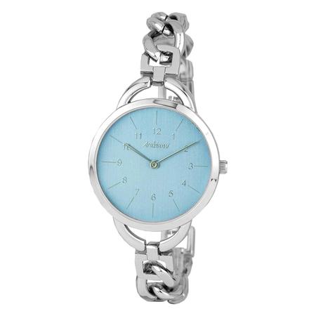 ARABIANS acélszíjas elegáns női karóra ezüst színű számlappal, (33 MM) - saját márkás igényes dobozban