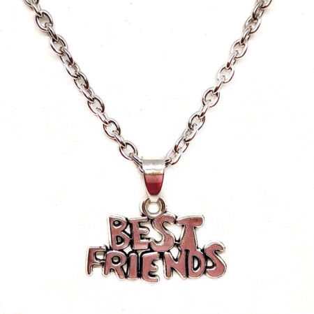 best-friends-felirat-medál-nyaklánccal