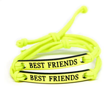 best-friends-legjobb-baratok-paros-szovet-karkoto-sárga