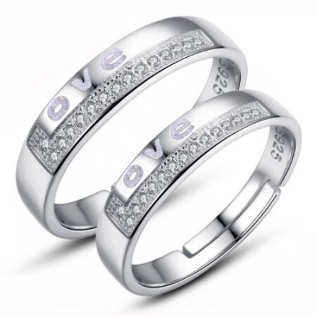 love-motívumos-páros-gyűrű