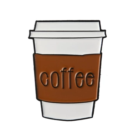coffee-kitűző