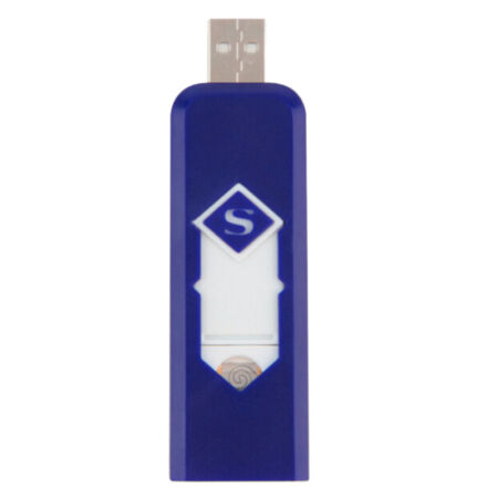 Újratölthető USB-s elektromos-gyújtó, kék