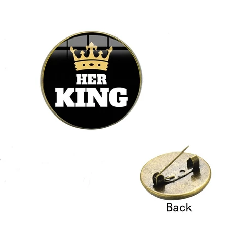 her king kitűző