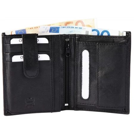 Akzent-uniszex-pénztárca-fekete