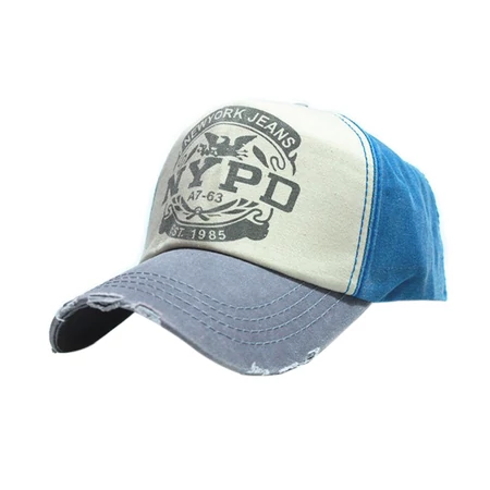 Trendi vászon baseball sapka, kék, NYPD New York Jeans