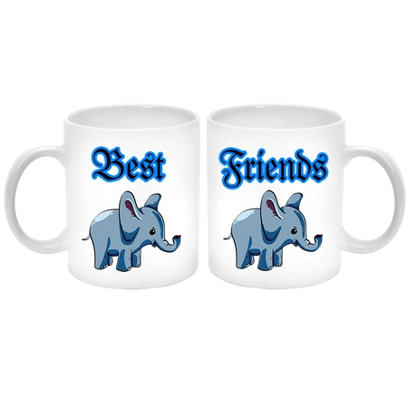 best-friends-elefántos-páros-bögre-feliratozható